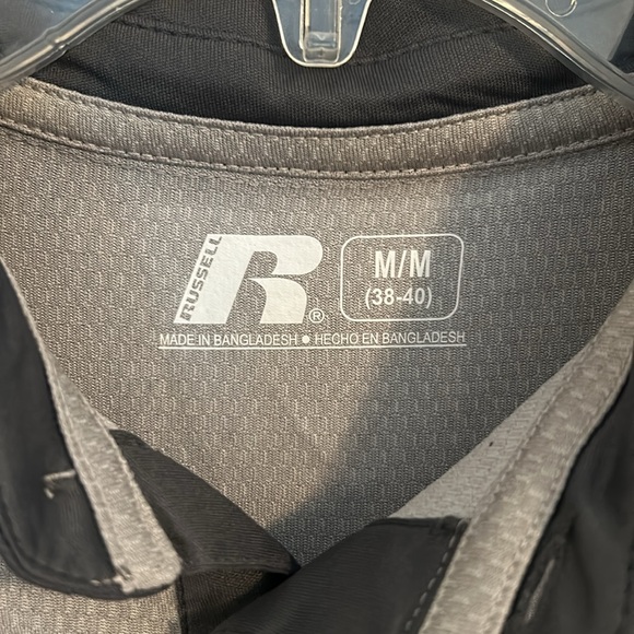 Utah Utes Russell athletic gray button up polo shirt size M - Picture 4 of 6